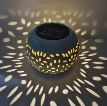 Tafellantaarns op zonne-energie Buiten Waterdicht - LED-lamp Wit metalen tafellampen - Decoratieve lantaarn op zonne-energie voor bureauderrassen: Licht Groen