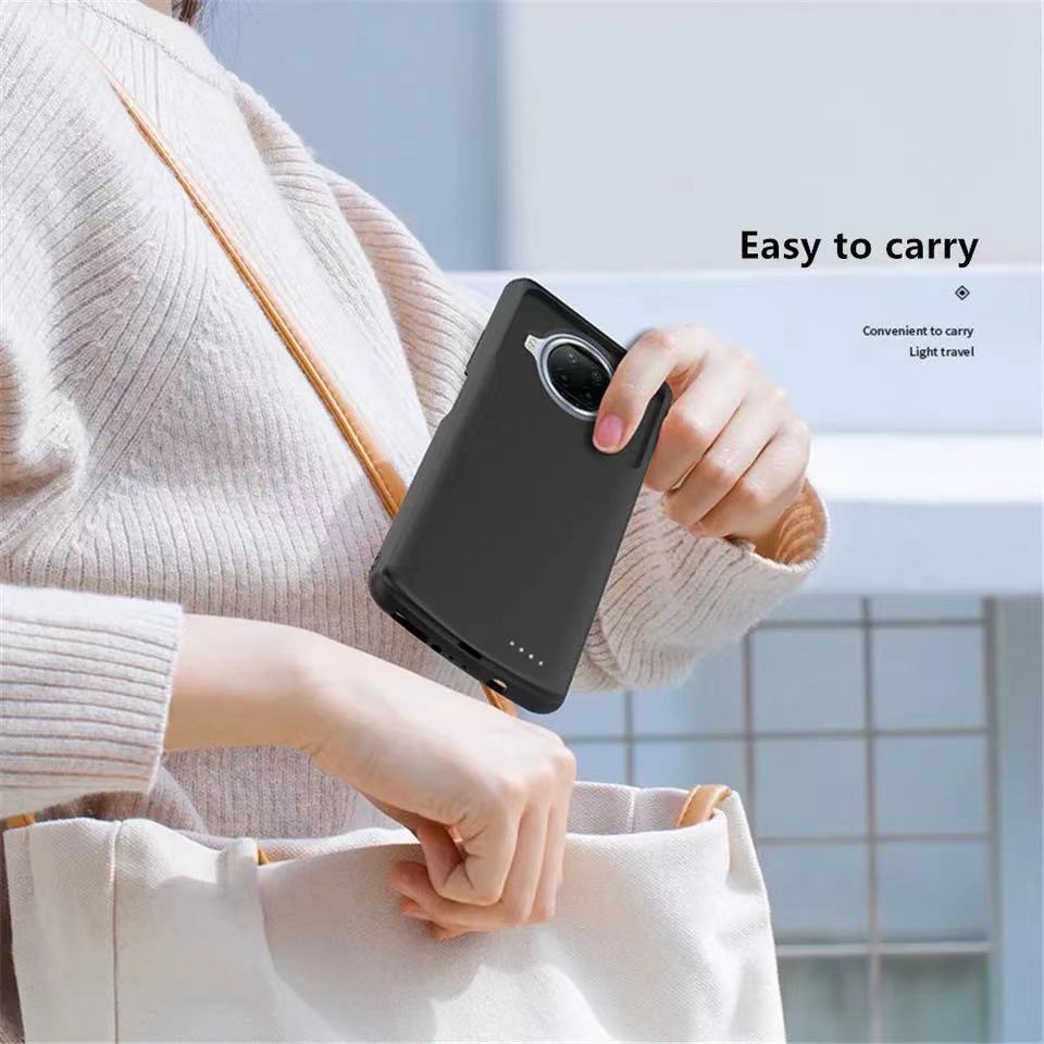 Acculader Gevallen Voor Xiaomi Poco X3 Nfc Power Bank Draagbare Silm Siliconen Shockproof Externe Batterij Opladen Cover