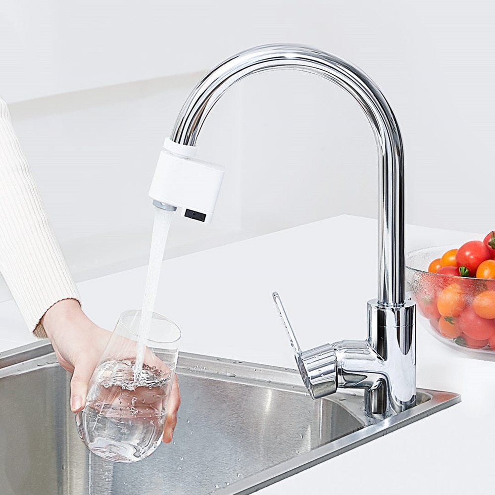 Original xiaomi xiaoda automatisk vandbesparende vandhane smart vandhane sensor infrarød vand energibesparende enhed køkken dysehane