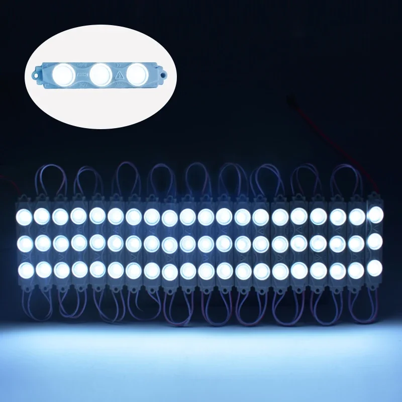 20 stück  ac 220v LED-Modul smd 2835 superhelle, wasserdichte außenbeleuchtung mit hintergrundbeleuchtung für leuchtkästen, werbeschilder und dekorationen