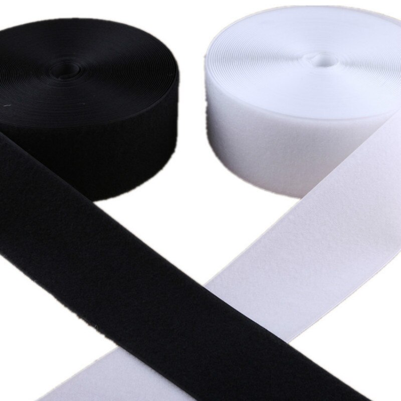 Haak en Lus 10 M * 5 cm Kleverige Zelfklevende Magic Tape Lijm Fastener Grip Tape Achtergrond Muur reclame Doek Productie