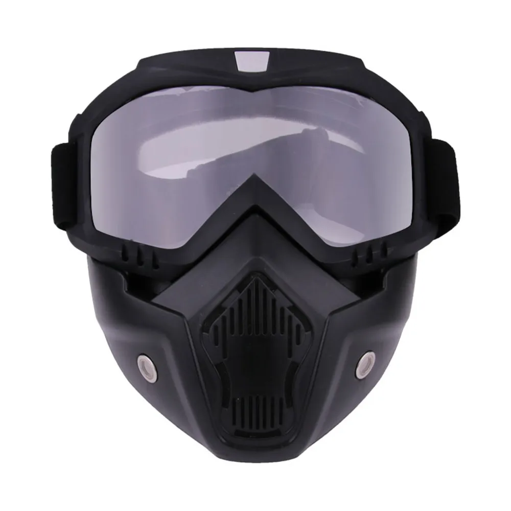Winter Warm Motorcycle Riding Goggles Riding Mask Anti-fog Anti-UV Windproof Face Mask Snowmobile Goggles Riding Accessories