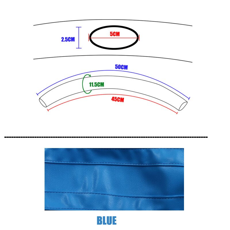 Accesorios para cochecito de bebé, cubiertas protectoras para Reposabrazos de silla de ruedas, funda de Pu, novedad de: Azul