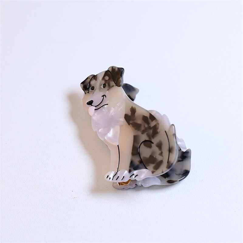 Nowy francuski Cute Animal Dog Cat octan klips do włosów Shark Claw szpilka Fashion Party akcesoria na głowę dla kobiet dziewczyn HANGZHI 2021: Q