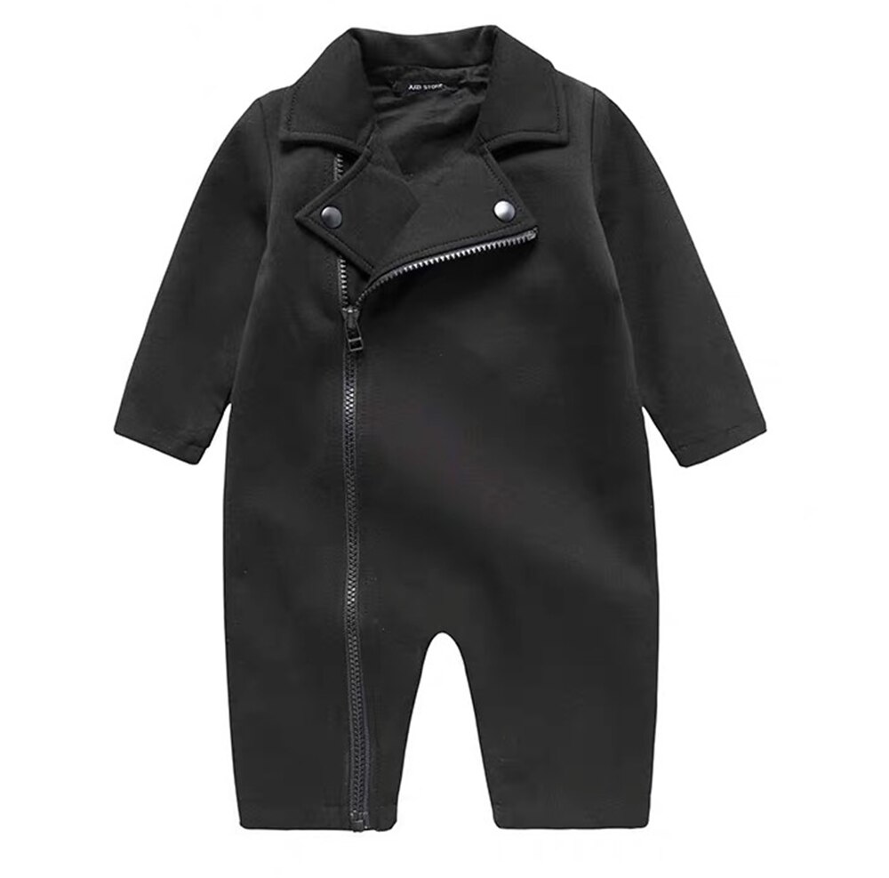 Puremilk Baby Romper Lange Mouw Baby Jongens Kleding Grijs/Zwarte Lente Kleding: black / 9m