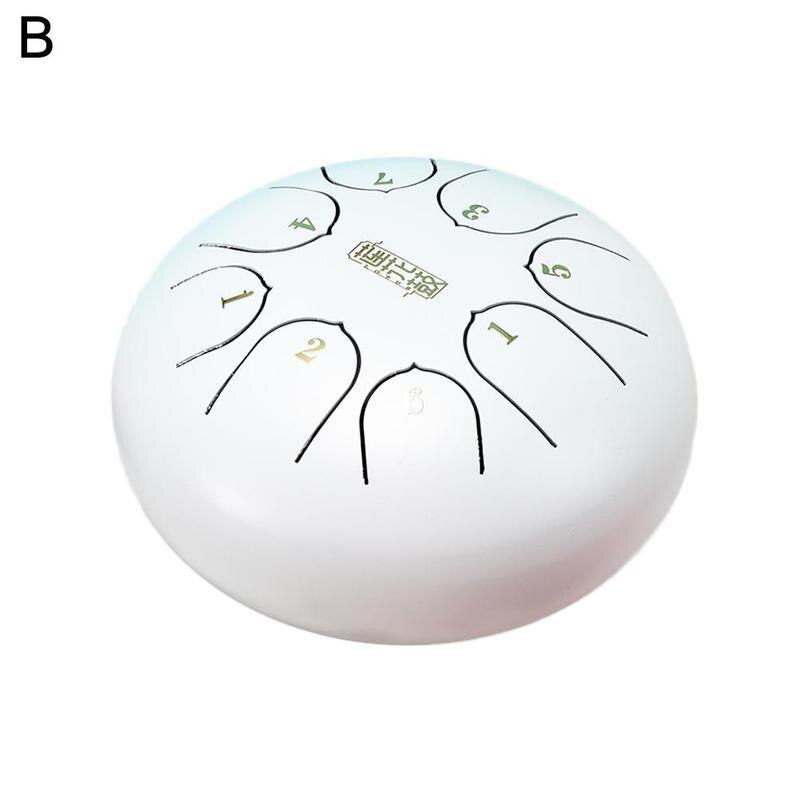 6 Inch Relaxing Music Drum Steel Tongue Drum Instrument Percussion Instrument Accessories Hand Pan Relaxing Music Drum