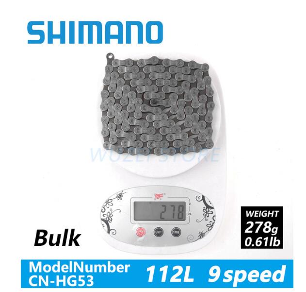 Shimano-cadena móvil para bicicleta de montaña HG50 8S, 6/7/8/9 velocidades, 112L, accesorios para bicicleta de montaña, cadena caja HG40, 116L: 9S HG53 112L No box