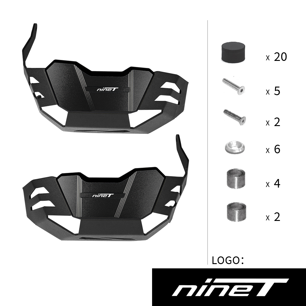 Para BMW R1200R R1200GS R 1200 GS R RnineT R nineT protectores de motor de motocicleta protectores de culata cubierta protectora de cilindro: Azul