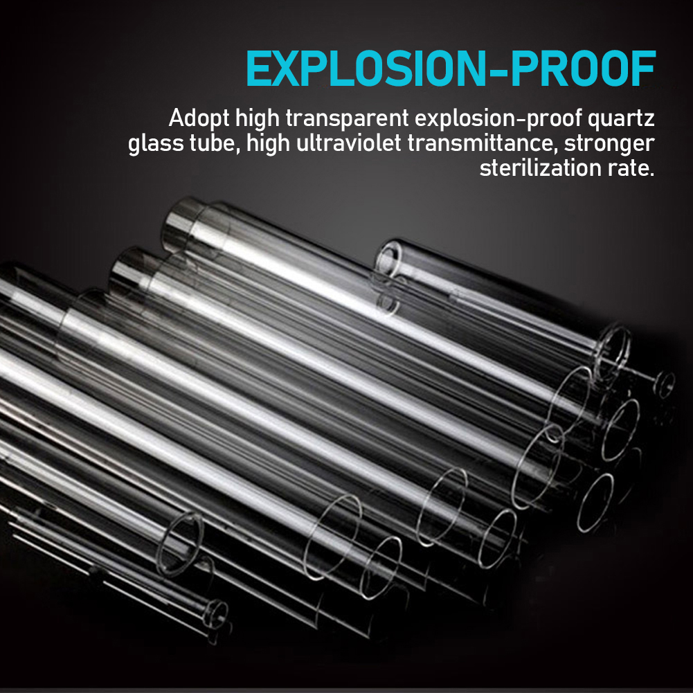 Submersible UV Sterilizer Lamp Ultraviolet Light Diving Sterilization Lamp Disinfection for Aquarium Water Fish Tank Pond 5-13W