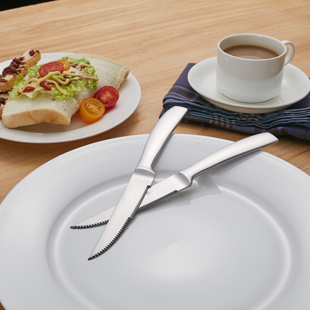 Roestvrij Staal Diner Cutter Steak Cutter Professionele Gekarteld Steak Messen Voor Multipurpose Hnad Gereedschap E2S