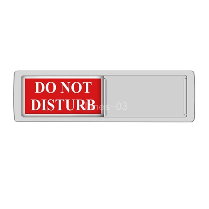 Q6PE Do Not Disturb Easy to Use Door Sign Vacant In Use Indicators for Bathroom and Workplace: WHITE