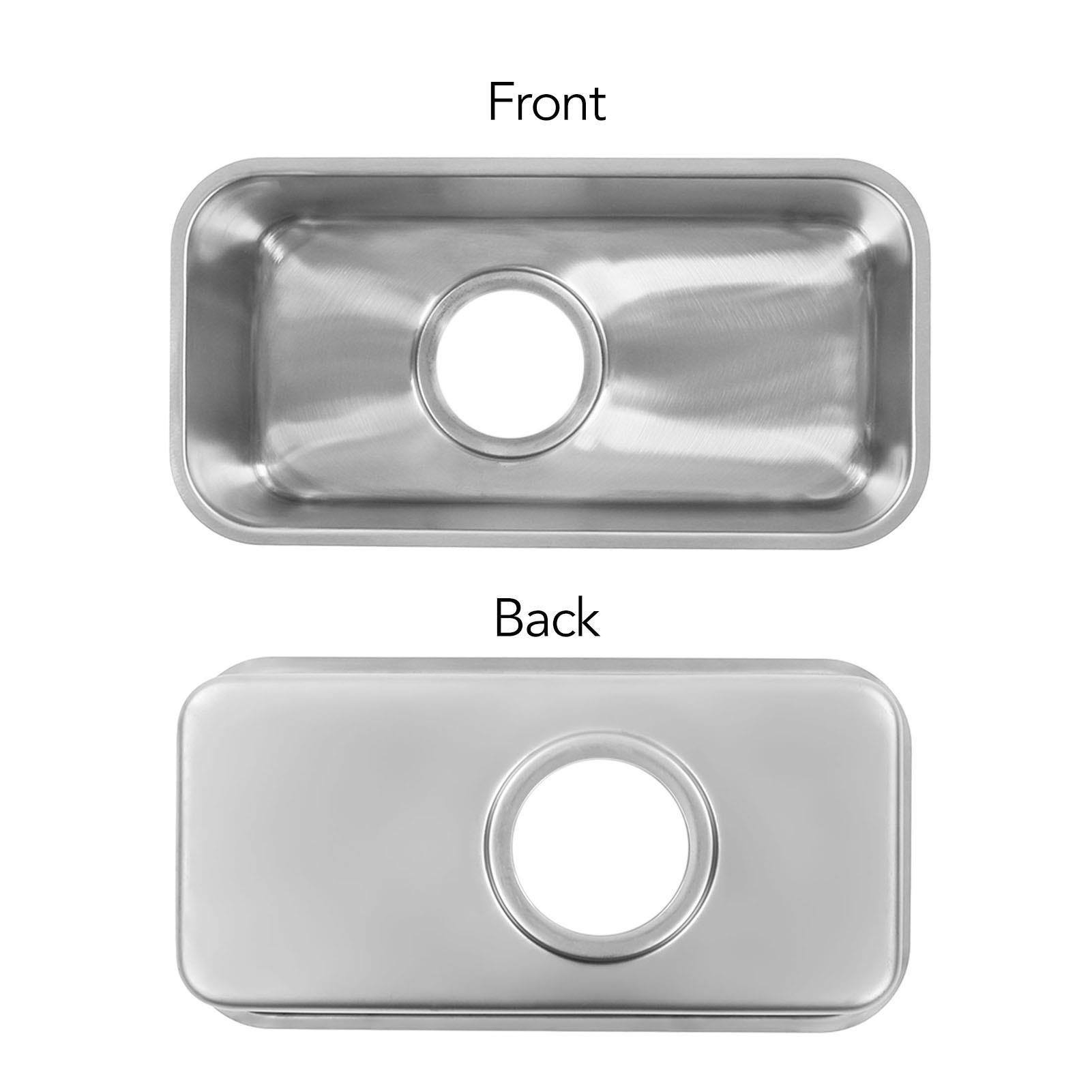 Rv-vask 304 stk . håndvask med børstet overflade i rustfrit stål 390 x 190 x 185mm til lystbåde