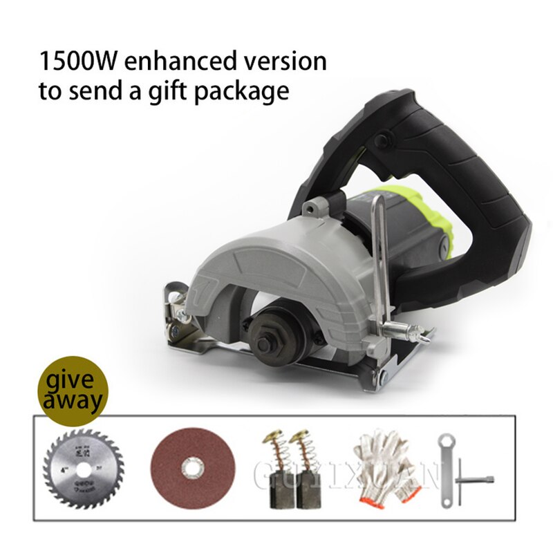 1500w Household multifunctional cutting machine High power circular saw Handheld stone / wood / metal / tile cutting machine
