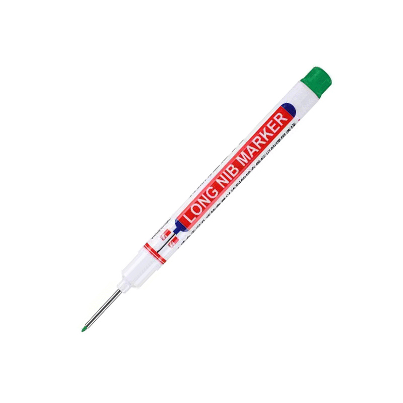 20MM czerwony/czarny/niebieski/biały atrament markery z długą główką łazienka dekoracja do obróbki drewna uniwersalne markery z głębokimi otworami: Black