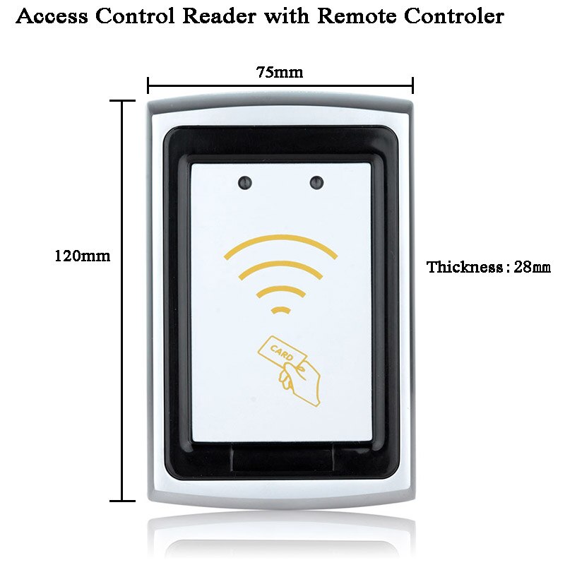 12V Metal RFID reader Remote Control Electric Door lock Code/IC card Digital Gate lock Suit Doorbell/intercom Factory/Garage