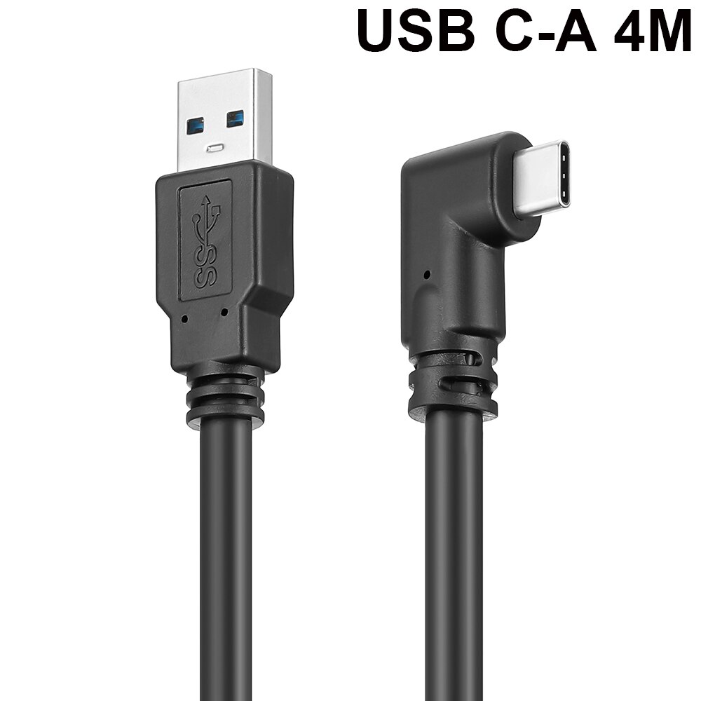 5M USB-C Cable USB3.2 Compatability with the Oculus Quest Link Oculus Quest 2 Right Angle Type-c 3.2 Gen1 Speed Data Transfer: USB C-A 4M