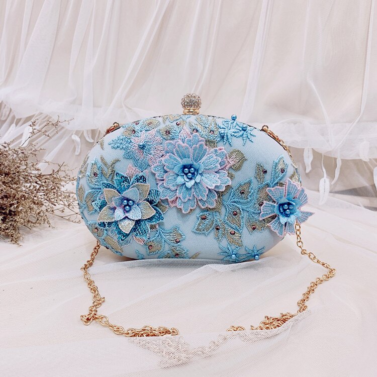 diamant femme perle sac à main de luxe cristal fleur robe de soirée mariage jour mariée pochette sac à main