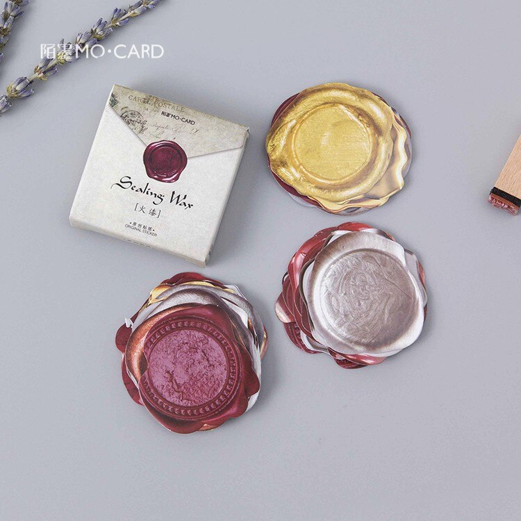 40pcs Sealing Wax Paper Envelopes Classical Color Kraft Blank Paper Sticker Window Envelopes Wedding Invitation Envelope