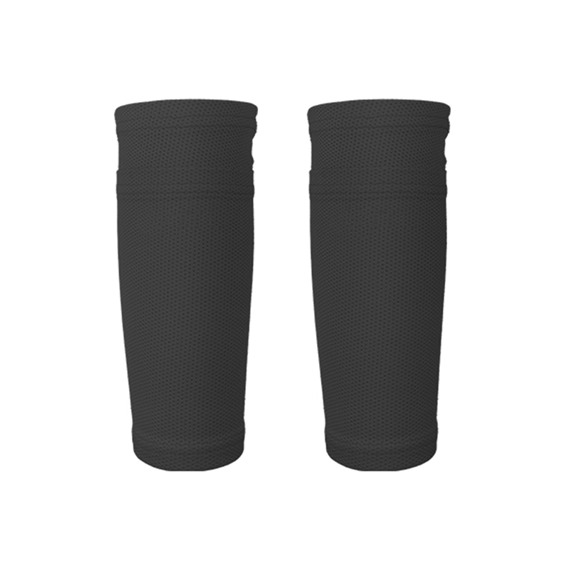 1 Pair Legwarmers Children Anti-sweat Breathable Legging Sports Football Soccer Lower Leg Warmers Protection Sleeve Cover: Black / S