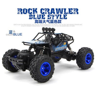 Newest 1/12 RC Car 4WD climbing Car 4x4 Double Motors Drive Bigfoot Car Remote Control Model Off-Road Vehicle oys For Boys: 28cm Blue