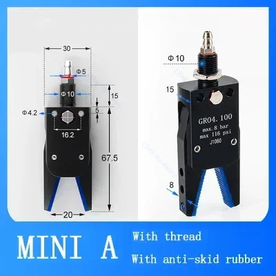 Mini A Greifer Serie Pneumatische Manipulator Vorrichtung Magnetische Induktion Rutschfeste Abdeckung Spritzguss Manipulator Zubehör: Gelb