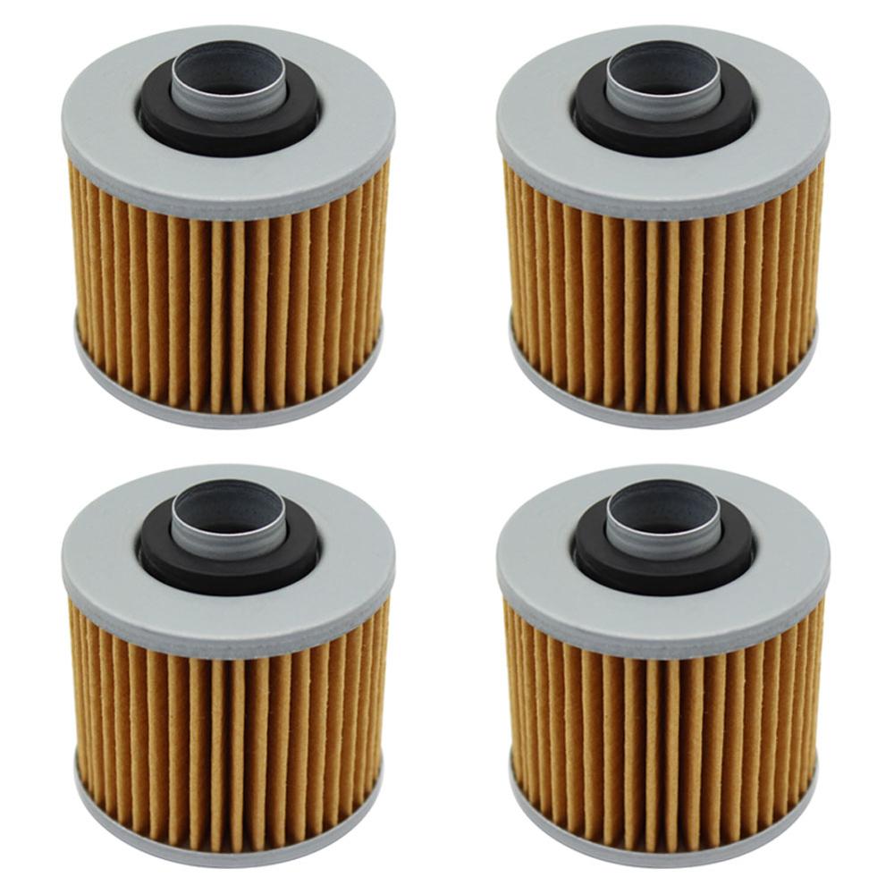 Filtro de aceite para YAMAHA XV535 XV 535 VIRAGO 1987-2002 TDM850 TDM 850, 1991-2002 YFM600 YFM 600 GRIZZLY 600, 1998-2001: 4pcs-yellow