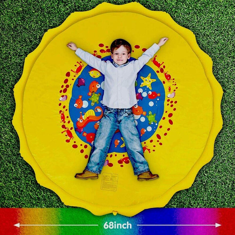 Splash Pad Sprinkler Zwembad Waternevel Pad Voor Baby Kinderen Zomer Spelen Strand Outdoor Tuin Gazon Sprinkler Kussen