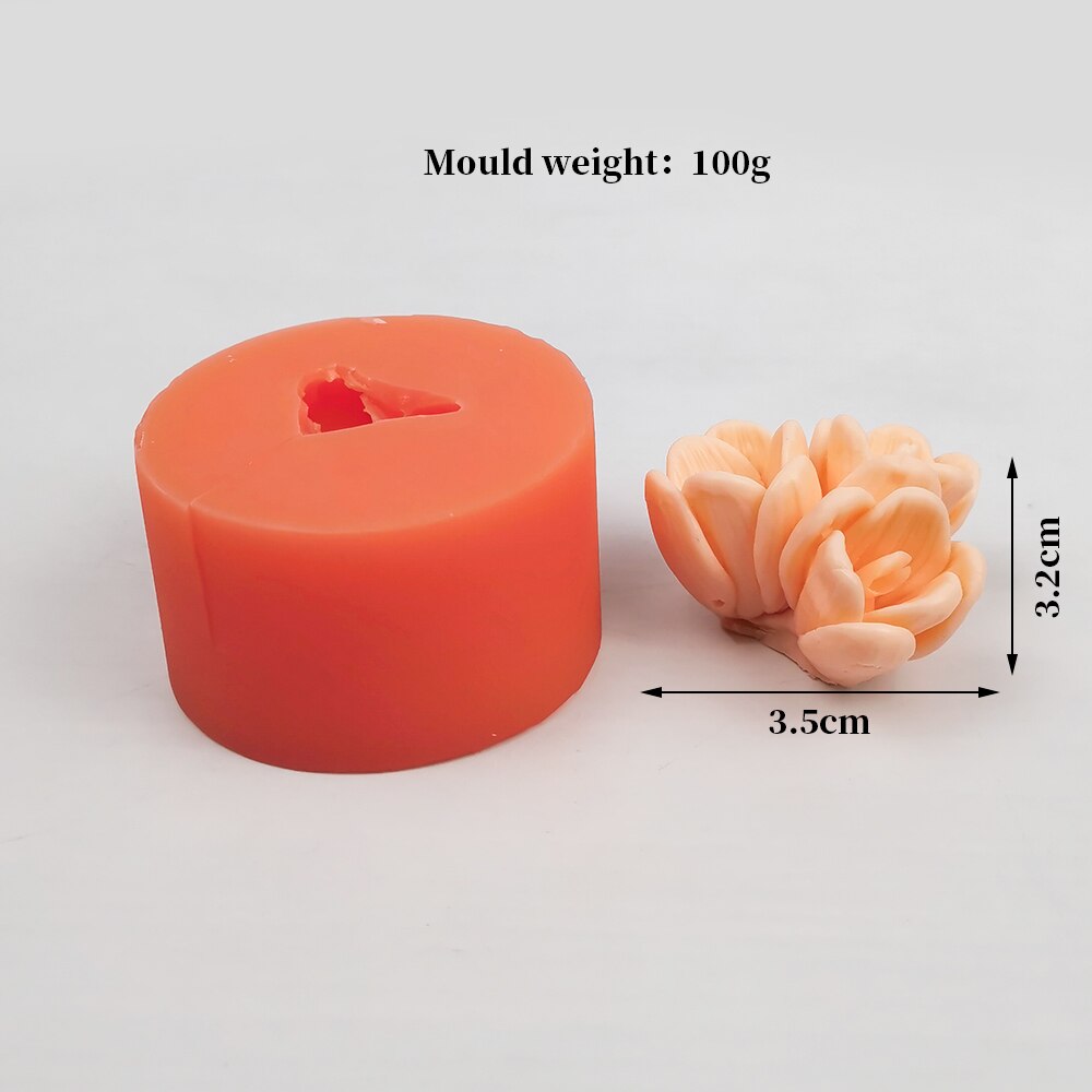 3d tulppaani kynttilän muotti manuaalinen tee itse kukkasaippua silikonimuotti silikonimuotti saippuamuoto saippuatarvikkeet