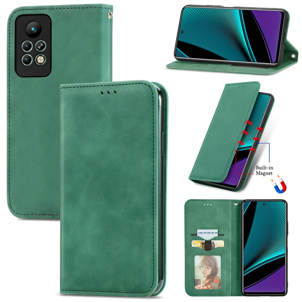 Voor Infinix Note 11 Pro Luxe Case Smooth Wallet Leather Book Shield Infinix Note11 Case Note 11Pro Flip Cover Telefoon schokbestendig