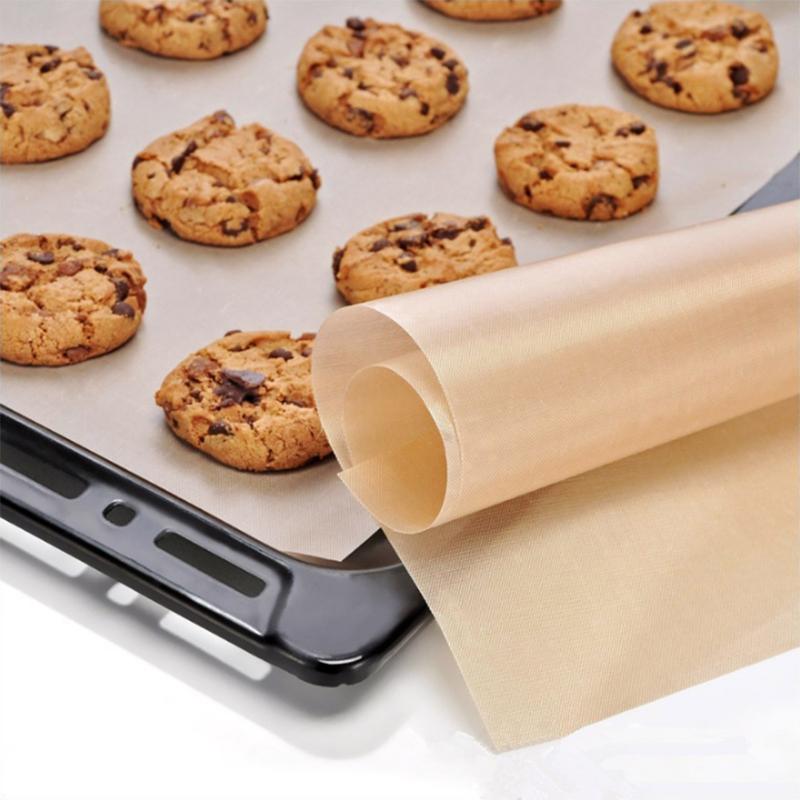 Bakken Non-stick Bakvormen Mat Hittebestendige Vel Olie Papier Pastry Gereedschap Herbruikbare Outdoor Keuken Bbq Pad 40X33Cm