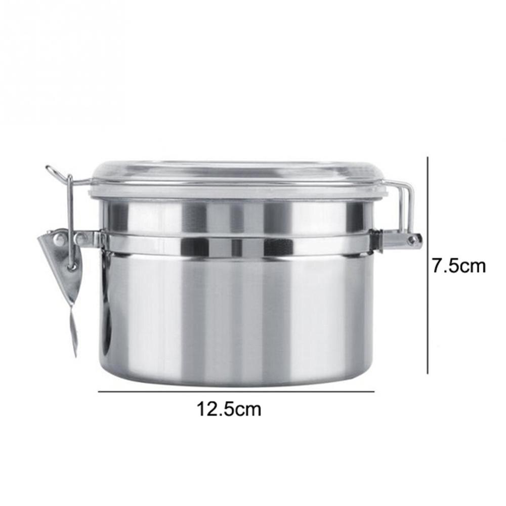 4/5 tommers metallforseglet boks melkepulver kaffebønner te tankbeholder med deksel: 5 tommer 75mm
