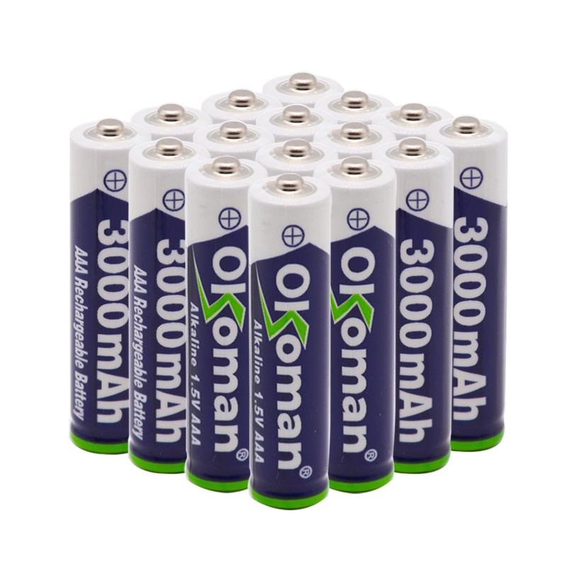 Neue 3000mah 1,5 V AAA alkalisch Batterie AAA akku für Fernbedienung Spielzeug Batery Rauch Alarm mit ladegerät