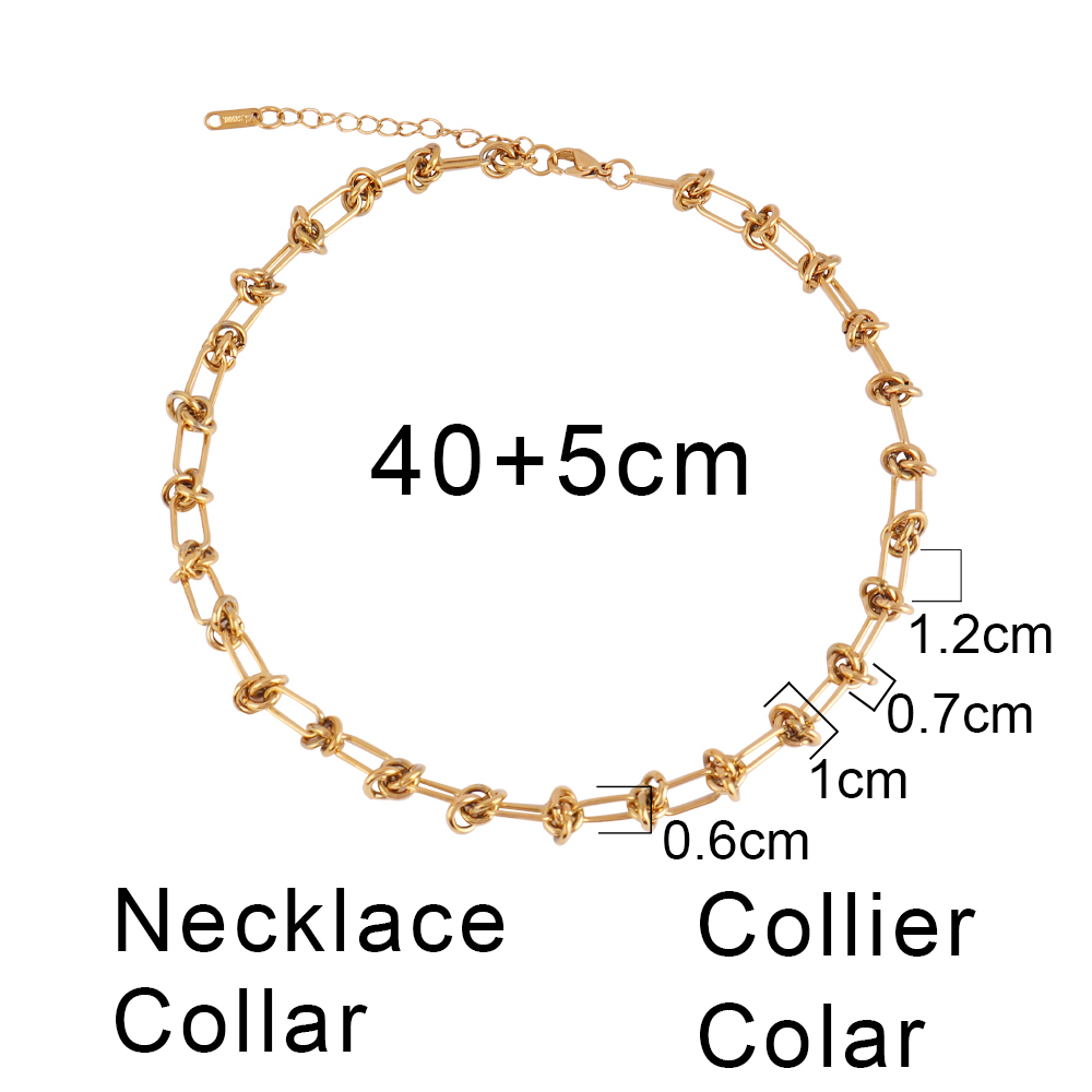 Goudkleurige Dikke Ketting Choker Ketting 316L Roestvrijstalen Halsketting Voor Dames Kettingen Mode Sieraden Feest