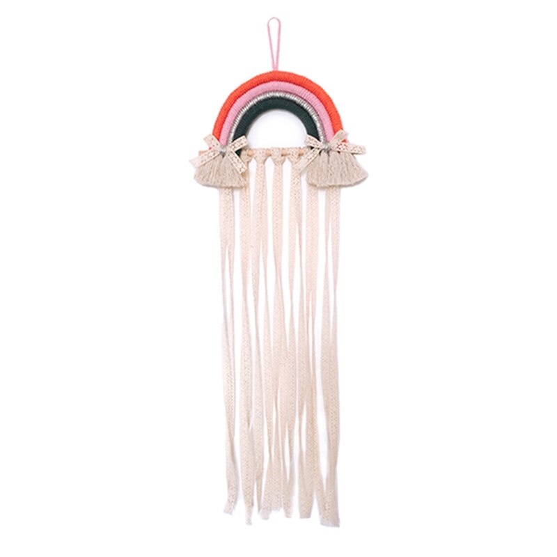 Ins Handgemaakte Decoratie Diy Macrame Opknoping Wandtapijten Regenboog Photo Props Home Decor Nursery Decor Nordic Kinderkamer: S7