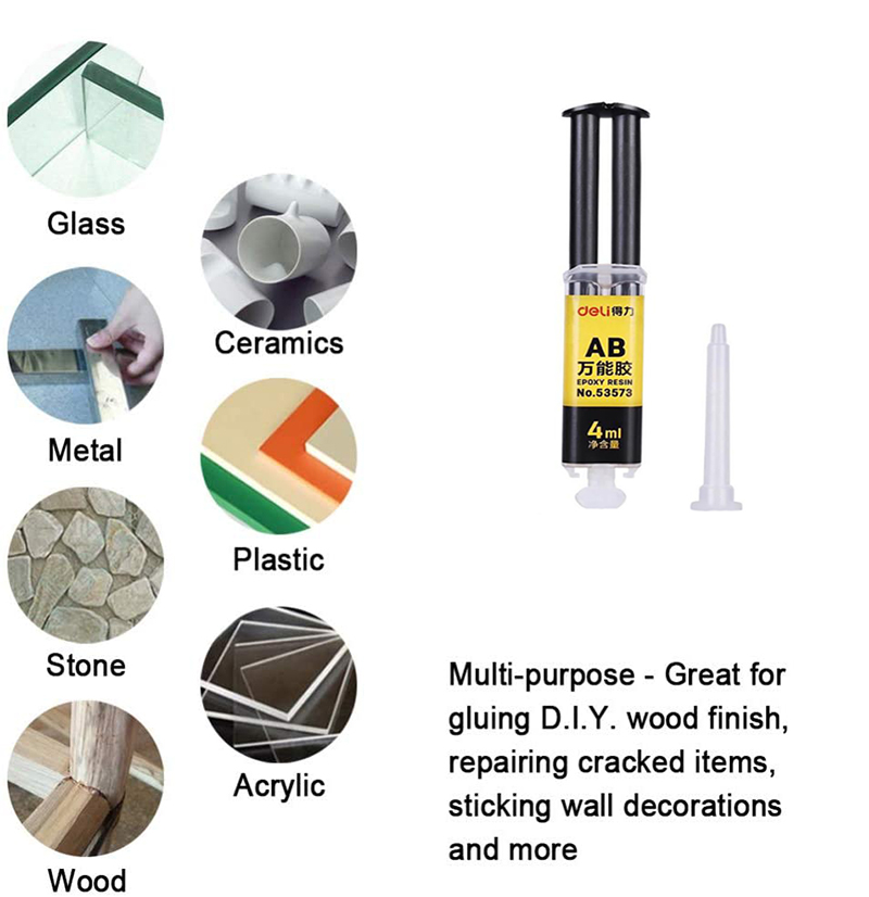 Epoxidharz-AB-Kleber, wasserfest, sofort schnelle Klebstoff, Reparatur, stärker, superflüssiger Kleber für sterben Holzbearbeitung von Glas, Metall, Keramik