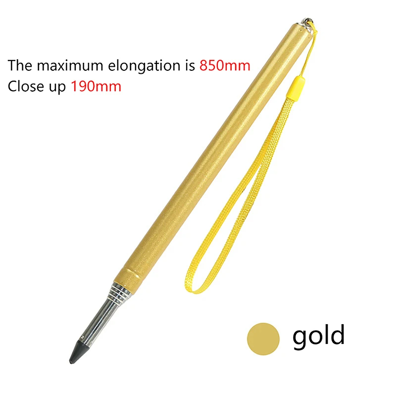 1pc sisäänvedettävä osoitinkeppi luokkahuoneesitys pidennettävä esittäjää varten kädessä pidettävä teleskooppinen opetustaulu liitutaulu: Valkoinen