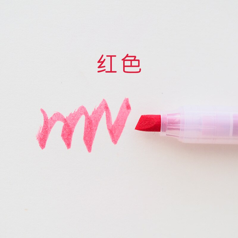 10 Colors Cute Plastic Highlighters Markers Kawaii Watercolor Pens For Kids Graffiti Painting Korean Stationery School Supplies: 8