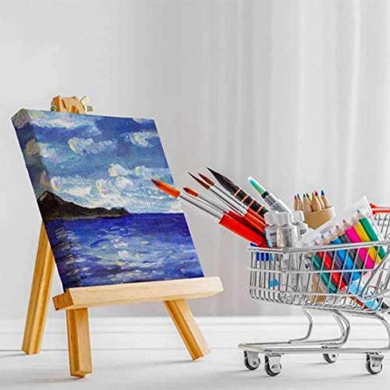 Trépied en bois, support de bureau réglable pour peinture sur toile, pour fête