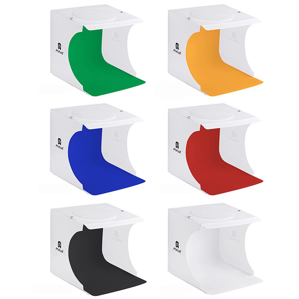 20cm x 20cm 2 LEDs Portable Folding Studio Light Box Photography Studio Foldable Softbox Lightbox