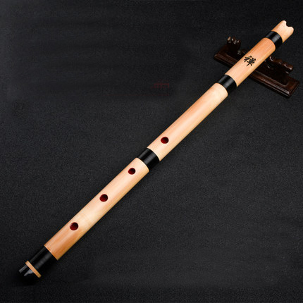 Tube de musique ancien, flûte japonaise dizi shakuhachi, instruments de musique masculins et féminins: original color