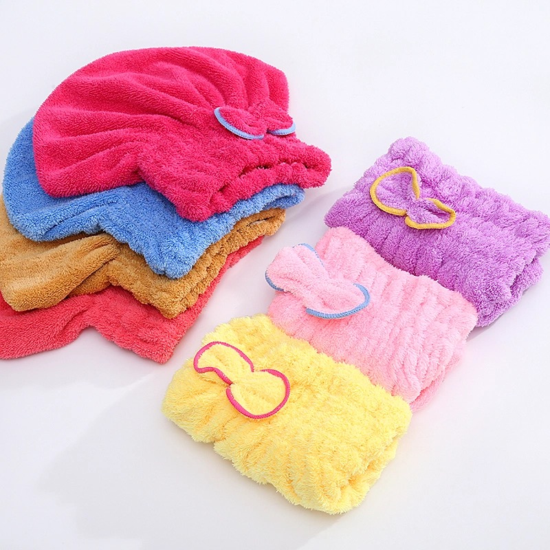 Gorro de ducha para mujer, microfibra para el cabello, secado rápido, baño, Spa, lazo, toalla envolvente, sombrero para accesorios de habitación