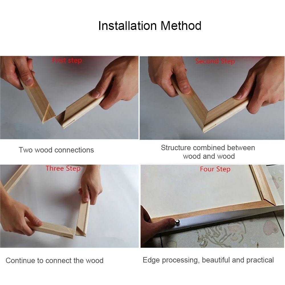 Practical Blank Frame Wooden Frame Art Frame Draw Furniture Arts and Crafts Beautiful Decorative Painting