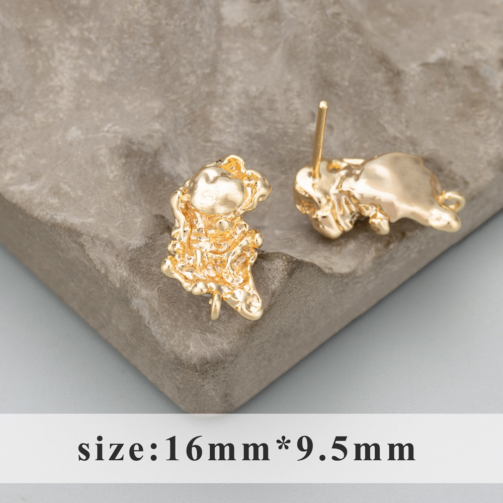 GUFEATHER MD59, accesorios de joyería, sin níquel, chapado en rodio de oro de 18 k, cobre, hecho a mano, fabricación de joyas, pendientes diy, 6 unids/lote