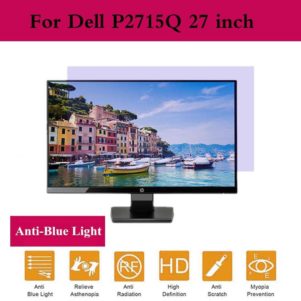 Voor Dell P2715Q 27 Inch Monitor Display Protector Screen Protector Non-Glare Ultra-Clear Anti-Blauw Licht monitor Accessoires