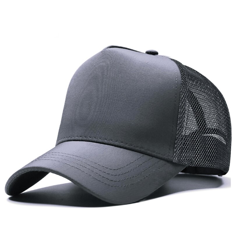 Man Large Size Mesh Baseball Hat Summer Outdoor Sun Hat Cotton Truck Caps Plus Size Sport Cap 56-60cm 60-65cm