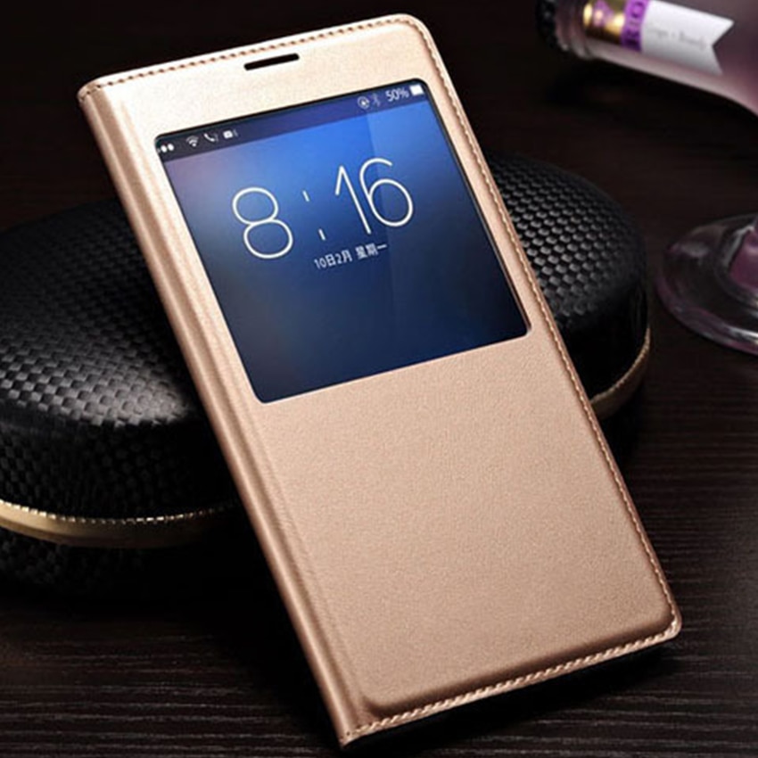 Flip Cover Leather Phone Case Voor Samsung Galaxy S5 S 5 Galaxys5 Samsungs5 SV I9600 SM G900 G900F G900FD SM-G900F smart View