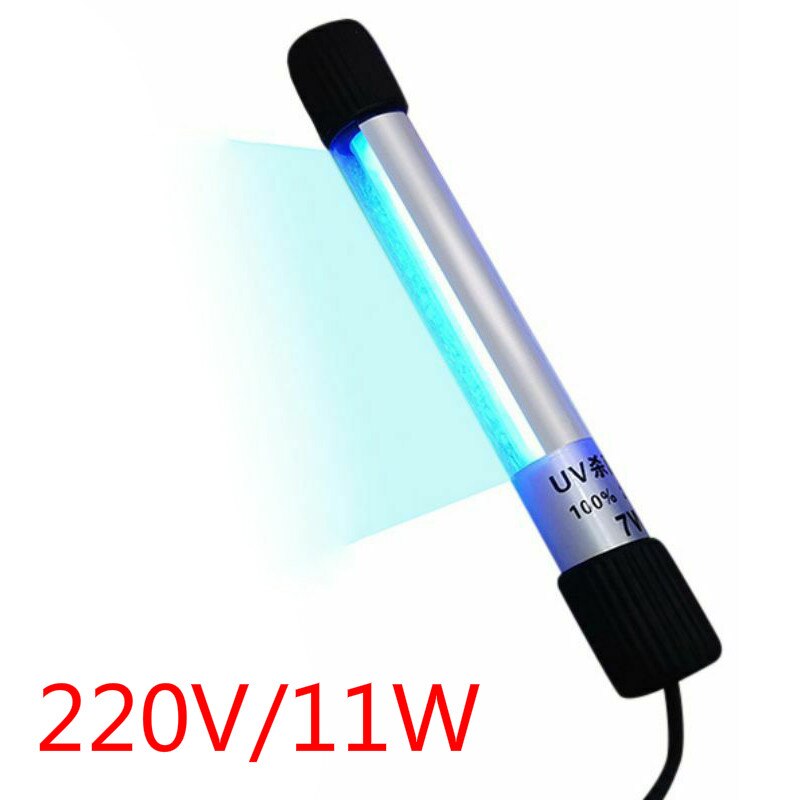 Led Uv Desinfectie Lamp Plug Draagbare Uvc Sterilisator Licht Buis Uv Lamp Schoonmaken Tool Waterdichte Lampada Uv Germicida: 220V 11W EU
