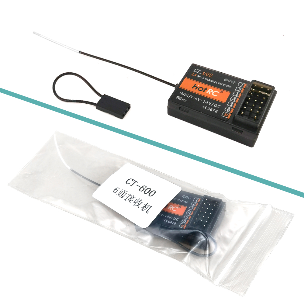 Hotrc CT400 CT600 4. 5V-9V 4CH 6CH 2.4GHZ FHSS Radio Control System Transmitter With Receiver For RC Car Boat Tank Truck Toy