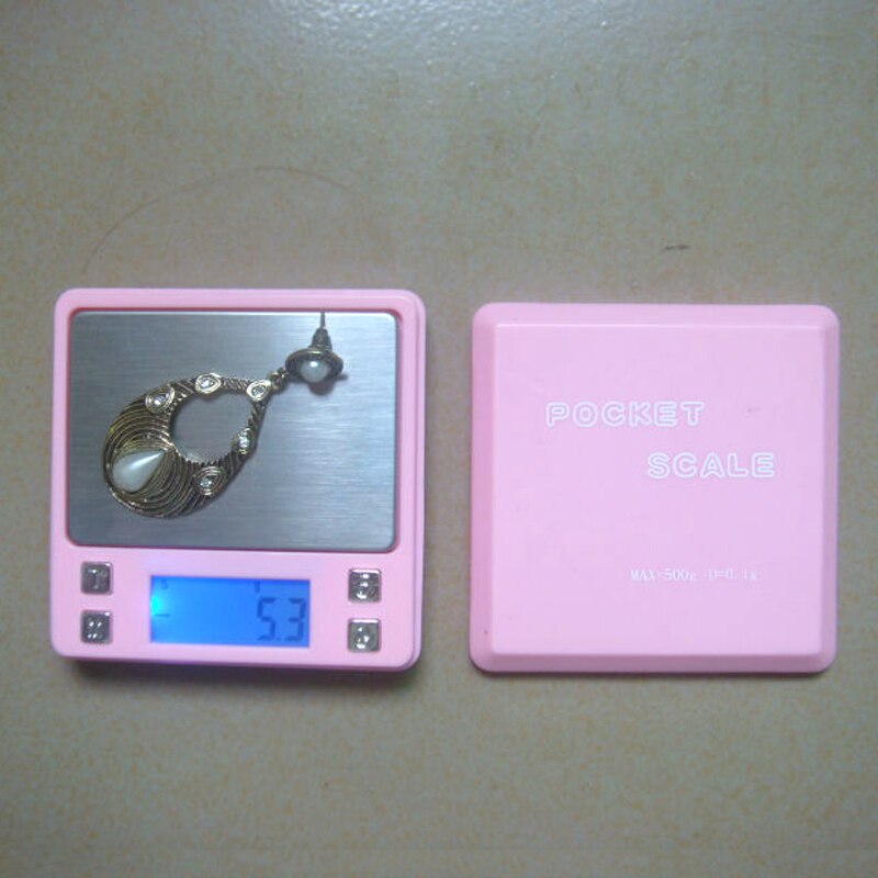 0.01g 200g Pink Digital Jewelry Mini Pocket Scale for Gold Weighing Gram Scale