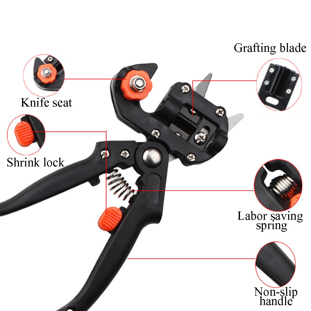 Plant Cut Nursery Garden Branch Cutter Scissor Shear floristry grape Secateur Fruit Tree pruner pruning vine Seedle Graft Tool